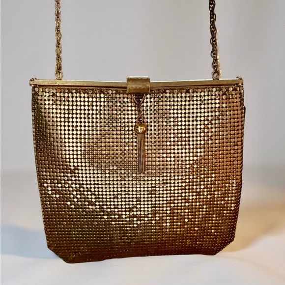 Atelier Munch Handbags - Vintage Atelier Munch Gold Mesh Evening Bag